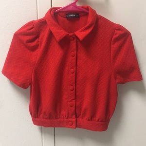 SHEIN Red Top